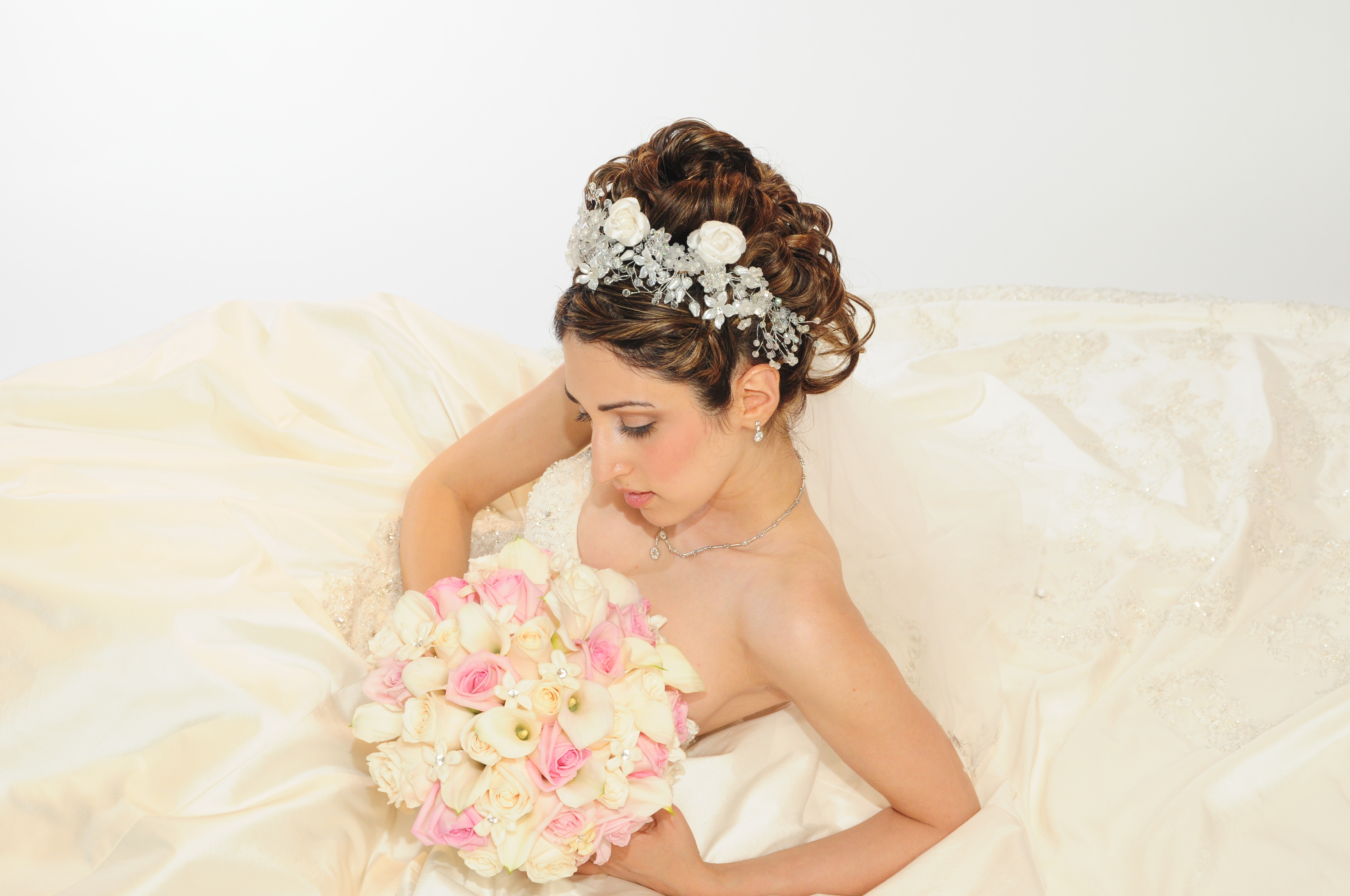 Bridal Princess Crystal Tiara Wedding Crown Veil Hair Accessory Silver+Two  Combs | eBay